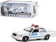 2003 Ford Crown Victoria Police Interceptor NYPD New York City Police Dept White Quantico 2015 2018 TV Series 1/43 Diecast Model Car Greenlight 86633