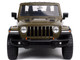 2020 Jeep Gladiator Rubicon Pickup Truck Dark Green Metallic with Extra Wheels Just Trucks Series 1/24 Diecast Model Car Jada 32307