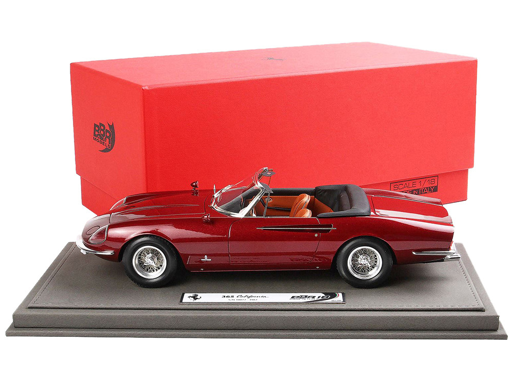 BBR 1/18 Ferrari フェラーリ 365 カリフォルニア 1966 Ferrari 365 California S/N 10077 Convertible Rosso Rubino Red