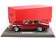 1966 Ferrari 365 California S/N 10077 Convertible Rosso Rubino Red Metallic with DISPLAY CASE Limited Edition 200 pieces Worldwide 1/18 Model Car BBR BBR1814E
