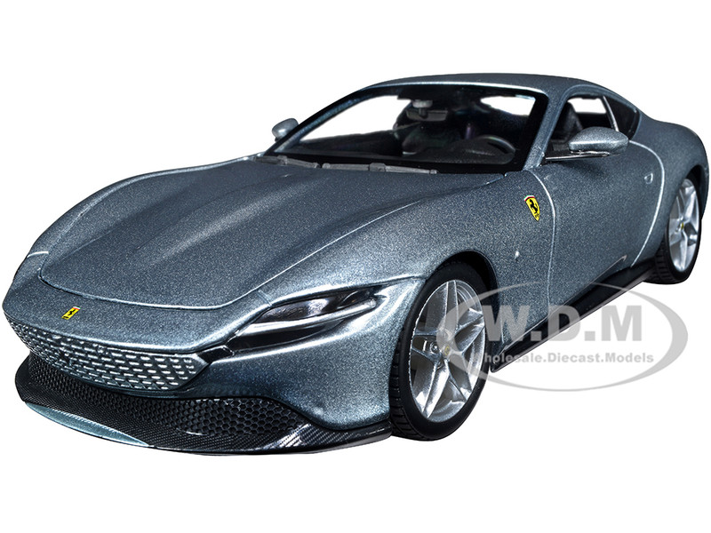 Ferrari Roma Gray Metallic Race + Play Series 1/24 Diecast Model Car Bburago 26029gry