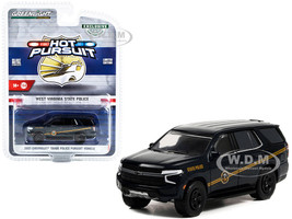 2021 Chevrolet Tahoe Police Pursuit Vehicle PPV Dark Blue with Gold Stripes West Virginia State Police Hobby Exclusive 1/64 Diecast Model Car Greenlight GL30343