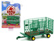 Bale Throw Wagon Green with Yellow Wheels Down on the Farm Series 6 1/64 Diecast Model Greenlight 48060F