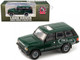 Land Rover Range Rover Classic LSE RHD Right Hand Drive Green with Sunroof with Extra Wheels 1/64 Diecast Model Car BM Creations 64B0182