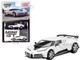 Bugatti Centodieci White with Black Accents Limited Edition 1/64 Diecast Model Car True Scale Miniatures MGT00337