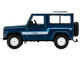 Land Rover Defender 90 County Wagon Stratos Blue with Stripes Limited Edition 1920 pieces Worldwide 1/64 Diecast Model Car True Scale Miniatures MGT00353