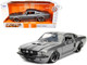 1967 Ford Mustang Shelby GT500 Gray Metallic Black Stripes Bigtime Muscle Series 1/24 Diecast Model Car Jada 31452