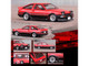Toyota Sprinter Trueno AE86 RHD Right Hand Drive Red and Black Black Stripes 1/64 Diecast Model Car Inno Models IN64-AE86T-RED