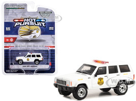 2000 Jeep Cherokee White United States Secret Service Police Washington DC Hot Pursuit Special Edition 1/64 Diecast Model Car Greenlight 43015A