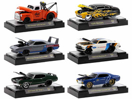 Ground Pounders 6 Cars Set Release 23 IN DISPLAY CASES Limited Edition 9000 pieces Worldwide 1/64 Diecast Model Cars M2 Machines 82161-23