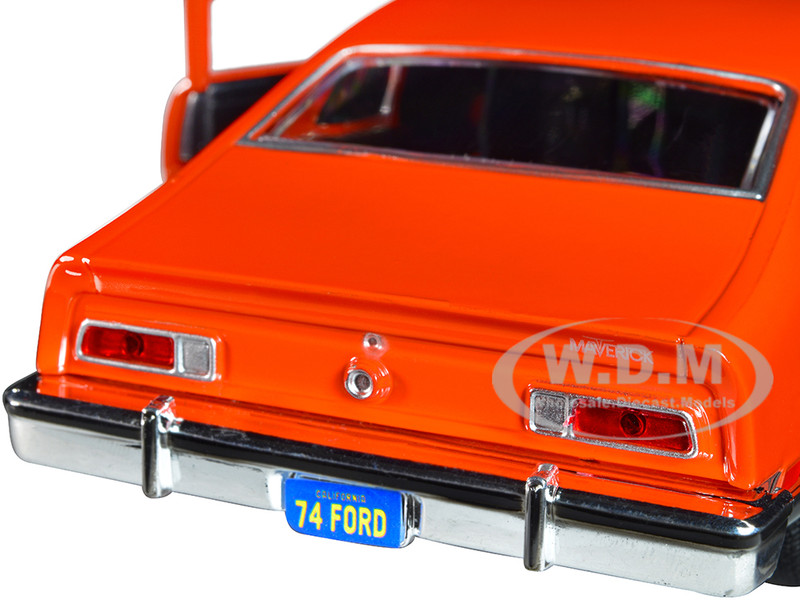 1974 FORD MAVERICK GRABBER ORANGE 1/24 DIECAST MODEL CAR BY