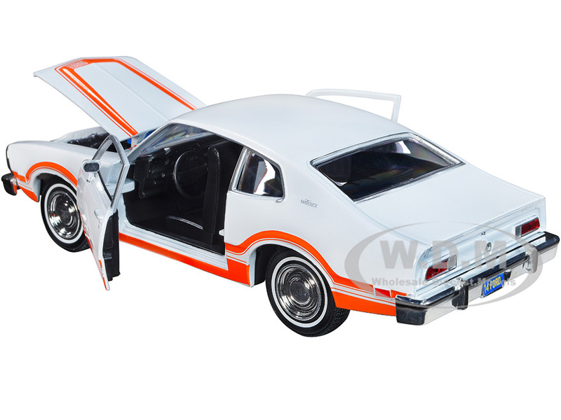 1974 Ford Maverick Grabber White Orange Stripes Forgotten Classics
