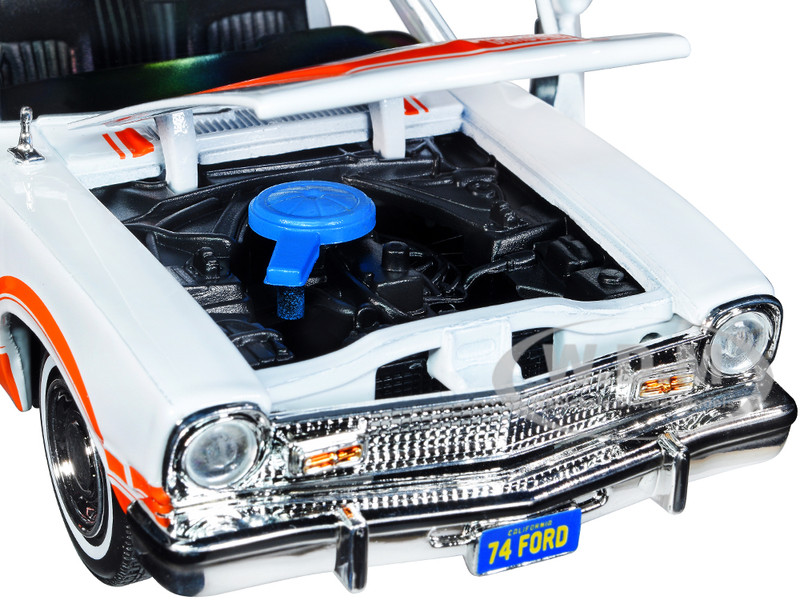 1974 Ford Maverick Grabber White Orange Stripes Forgotten Classics