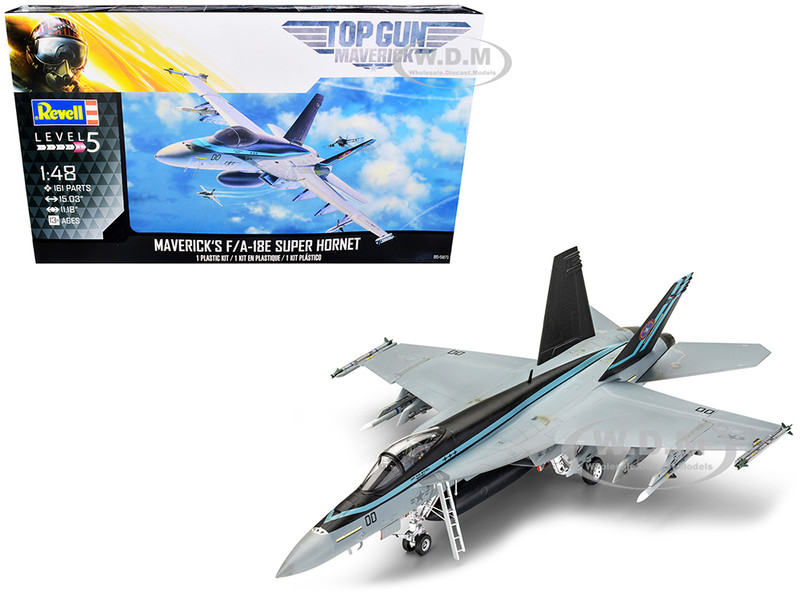 Level 5 Model Kit Maverick's F/A-18E Super Hornet Jet Top Gun: Maverick 2022 Movie 1/48 Scale Model Revell 85-5871