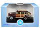 1942 Chrysler Town and Country Woody Wagon Regal Maroon Roof Rack 1/87 HO Scale Diecast Model Car Oxford Diecast 87CB42001