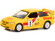 1996 Ford Escort RS Cosworth #1 Shell Helix Yellow "Shell Oil Special Edition" Series 1 1/64 Diecast Model Car Greenlight 41125C