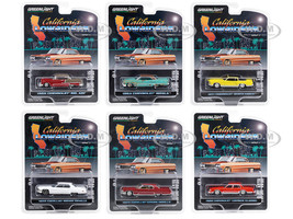 California Lowriders Set of 6 pieces Series 3 1/64 Diecast Model Cars Greenlight 63040SET