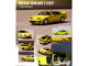 Nissan Fairlady Z Z32 RHD Right Hand Drive Yellow Pearlglow Sunroof Extra Wheels 1/64 Diecast Model Car Inno Models IN64-300ZX-YLPG