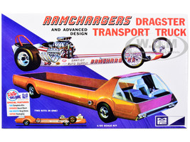 Skill 2 Model Kit Ramchargers Dragster Advanced Design Transport Truck 2 Kits in 1 1/25 Scale Models MPC MPC970