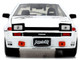 1986 Toyota Trueno AE86 RHD Right Hand Drive #25 White Graphics Aggretsuko Diecast Figure Aggretsuko Anime Hollywood Rides Series 1/24 Diecast Model Car by Jada 33725