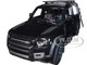 2020 Land Rover Defender 110 Roof Rack Santorini Black 1/18 Diecast Model Car Almost Real 810808