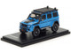 2017 Mercedes-Benz G-Class 4x4 Brabus 550 Adventure Blue Black Top Carbon Roof Roof Rack AR Box Series 1/64 Diecast Model Car Almost Real 660304001