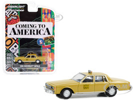 1981 Chevrolet Impala Taxi Yellow Coming to America 1988 Movie Hollywood Series Release 39 1/64 Diecast Model Car Greenlight 44990C
