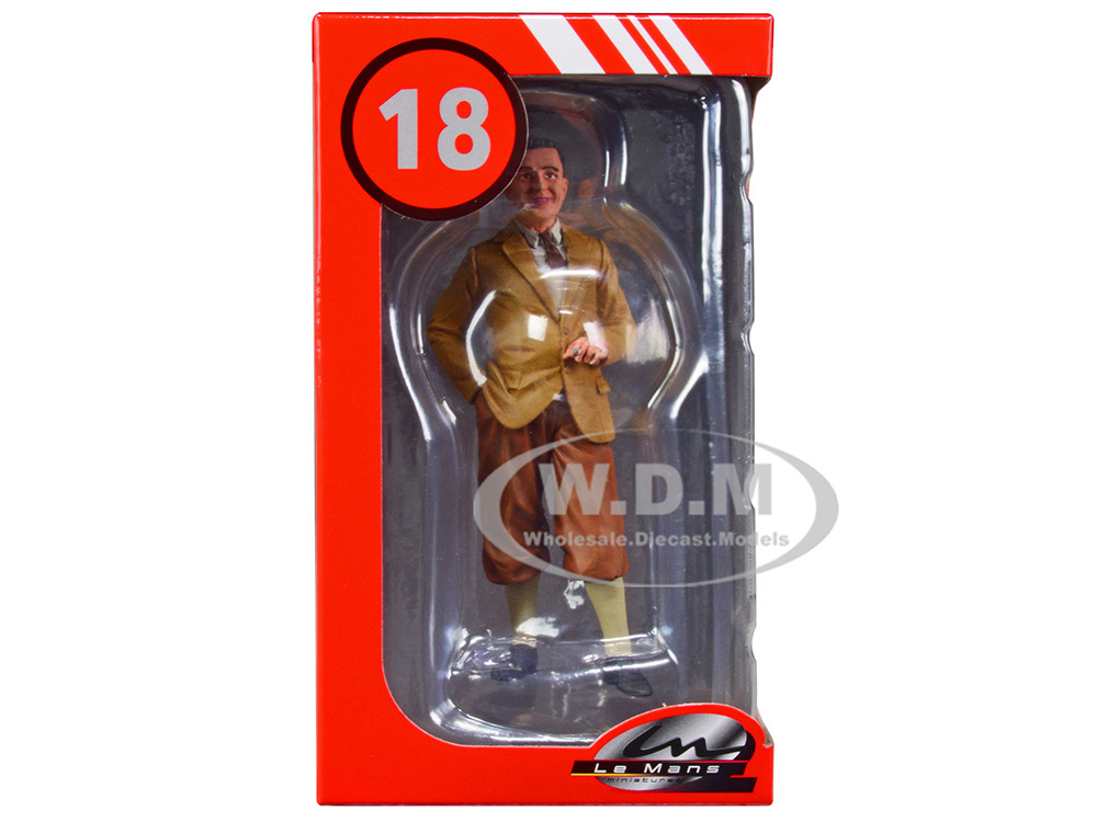 1934-1938 Jean Bugatti Standing Figure 1/18 Scale Models Le