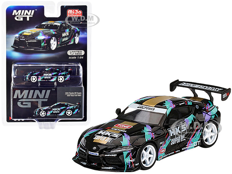Toyota GR Supra A90 RHD Right Hand Drive HKS Livery 2020 Tokyo Auto Salon Limited Edition 4800 pieces Worldwide 1/64 Diecast Model Car True Scale Miniatures MGT00350