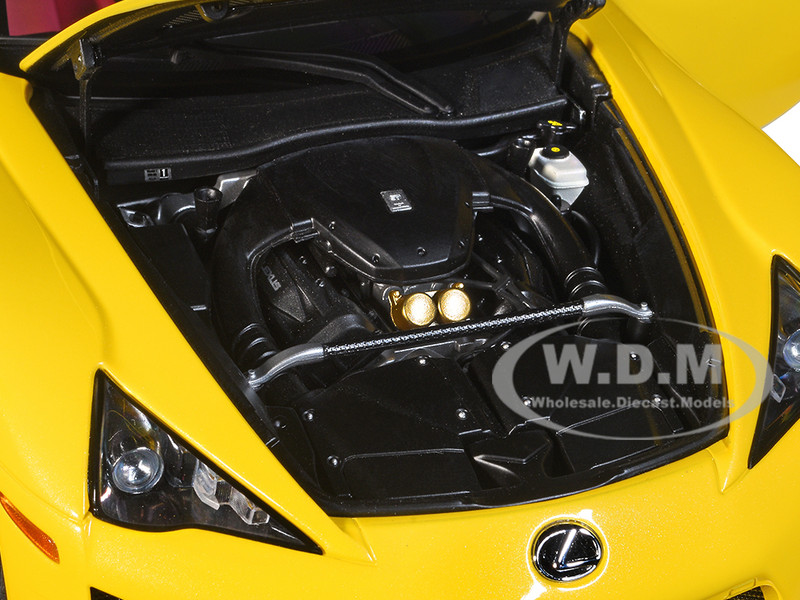 Lexus LFA Pearl Yellow Red Black Interior 1/18 Model Car Autoart 78854