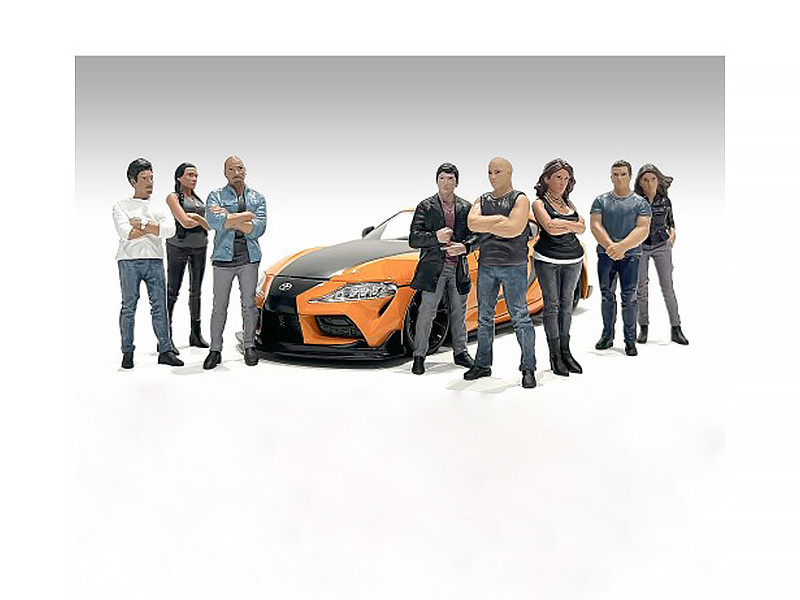 箱幅40ｃｍ 1/32 ツールドフランス Set 車両と7人の競技者フィギュア Car Meet 3 8 piece Figure Set 1/18 Scale Models American Diorama