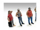 Campers Series 5 piece Figure Set 1/24 Scale Models American Diorama 76434-76435-76436-76437-76438