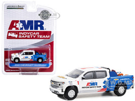 2022 Chevrolet Silverado Pickup Truck #1 2022 NTT IndyCar Series AMR IndyCar Safety Team with Safety Equipment in Truck Bed Hobby Exclusive Series 1/64 Diecast Model Car Greenlight 30403