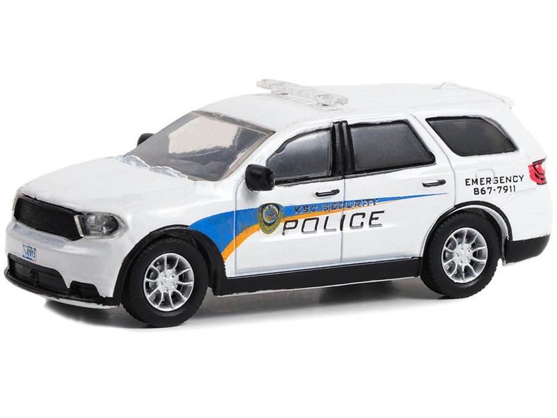 2017 Dodge Durango Kennedy Space Center KSC Security Police Traffic Enforcement White with Graphics Hobby Exclusive Series 1/64 Diecast Model Car Greenlight 30285