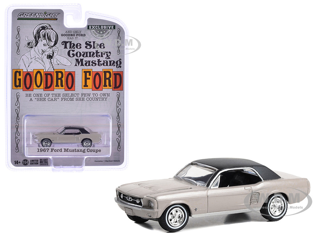 ミニカー　1/18 1967 Ford Mustang Coupe ”She Country Special” - Bill Goodro Ford. Denver. Colorado(イブニングオーキッド) [13662] 1967 Ford Mustang Coupe 