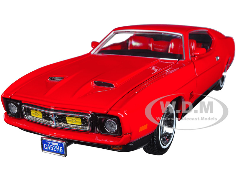 1971 FORD MUSTANG MACH 1 RED 007 JAMES BOND 1/24 DIECAST MODEL BY