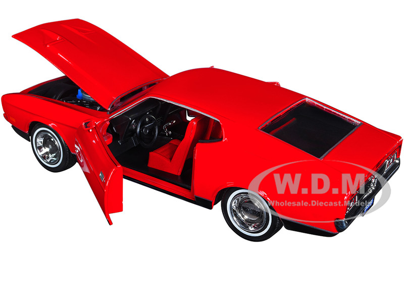 1971 FORD MUSTANG MACH 1 RED 007 JAMES BOND 1/24 DIECAST