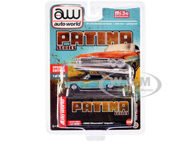 1962 Chevrolet Impala Blue Weathered Blue Interior Patina Series Limited Edition 3600 pieces Worldwide 1/64 Diecast Model Car Auto World CP7935