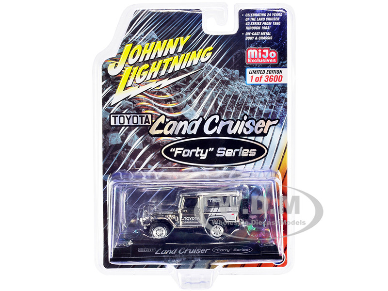 1980 Toyota Land Cruiser Forty Series Chrome Graphics Special Edition Limited Edition 3600 pieces Worldwide 1/64 Diecast Model Car Johnny Lightning JLCP7367