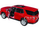 2021 Chevrolet Tahoe Red Metallic Sunroof 1/24 Diecast Model Car Maisto 31533