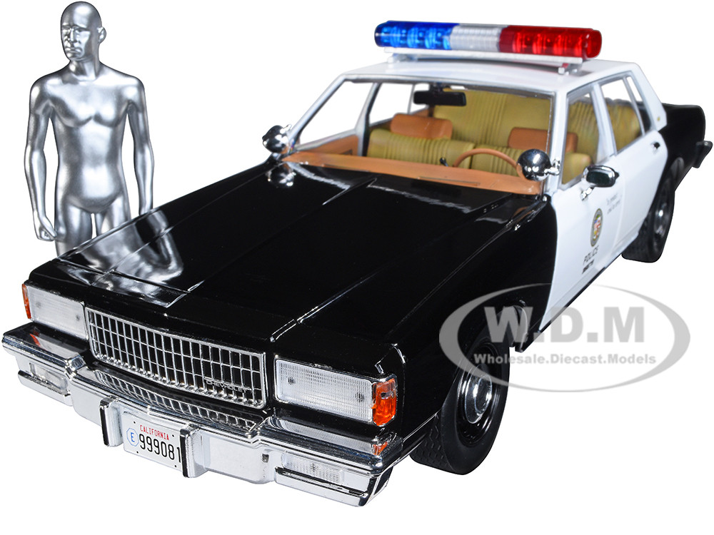 1987 Chevrolet Caprice Metropolitan Police Black White T-1000 Liquid Metal  Android Diecast Figure Terminator 2:
