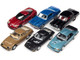 Classic Gold Collection 2022 Set A 6 Cars Release 2 1/64 Diecast Model Cars Johnny Lightning JLCG029A