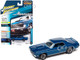 1969 Mercury Cougar Eliminator Bright Blue Metallic White Stripes Classic Gold Collection Series Limited Edition 12240 pieces Worldwide 1/64 Diecast Model Car Johnny Lightning JLCG029-JLSP246A