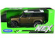 2020 Land Rover Defender Brown Metallic White Top NEX Models 1/26 Diecast Model Car Welly 24110W-BRN
