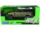 2020 Land Rover Defender Green Metallic White Top NEX Models 1/26 Diecast Model Car Welly 24110W-MGR