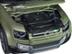 2020 Land Rover Defender Green Metallic White Top NEX Models 1/26 Diecast Model Car Welly 24110W-MGR