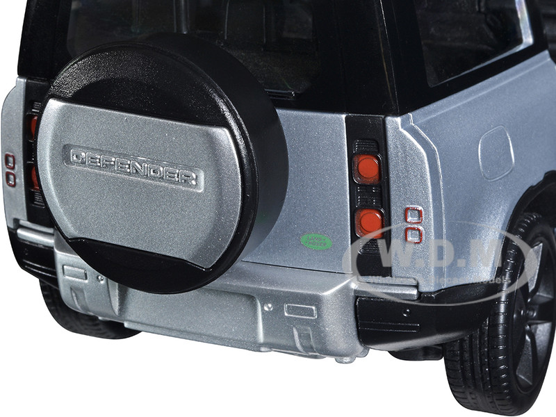 2020 Land Rover Defender Silver Metallic White Top NEX Models 1/26