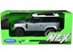 2020 Land Rover Defender Silver Metallic White Top NEX Models 1/26 Diecast Model Car Welly 24110W-SIL