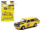 Datsun Bluebird 510 Wagon Yellow Black Hood Mooneyes Global64 Series 1/64 Diecast Model Car Tarmac Works T64G-026-ME2
