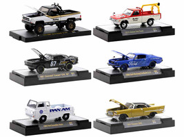 Auto Meets Set 6 Cars IN DISPLAY CASES Release 64 Limited Edition 9600 pieces Worldwide 1/64 Diecast Model Cars M2 Machines 32600-64